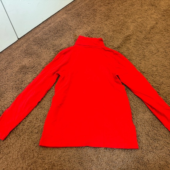 J.Crew 100% Cotton Red Turtleneck Top Shirt Layering Piece Size S Small - Picture 4 of 7